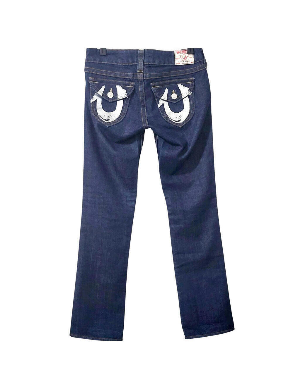 True Religion Billy Jeans Womens 28 (30X31) Blue Bootcut Y2K WTI2269NM